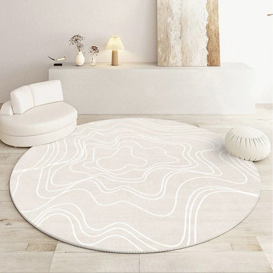 ISOLYTHA Modern Round Rug - Cassa Haus Singapore