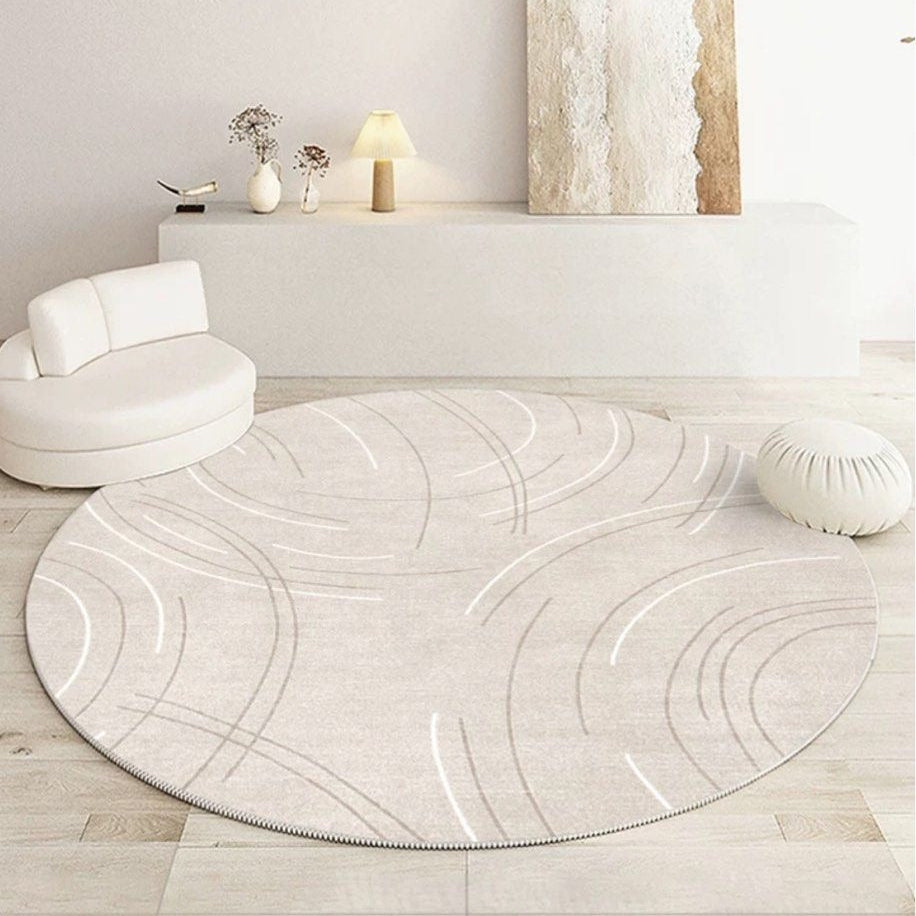 ISOLYTHA Modern Round Rug - Cassa Haus Singapore