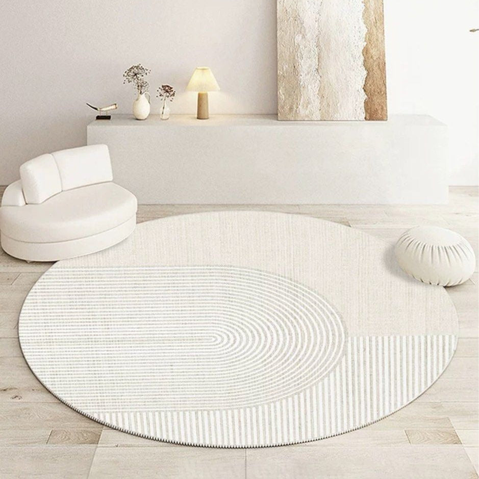 ISOLYTHA Modern Round Rug - Cassa Haus Singapore