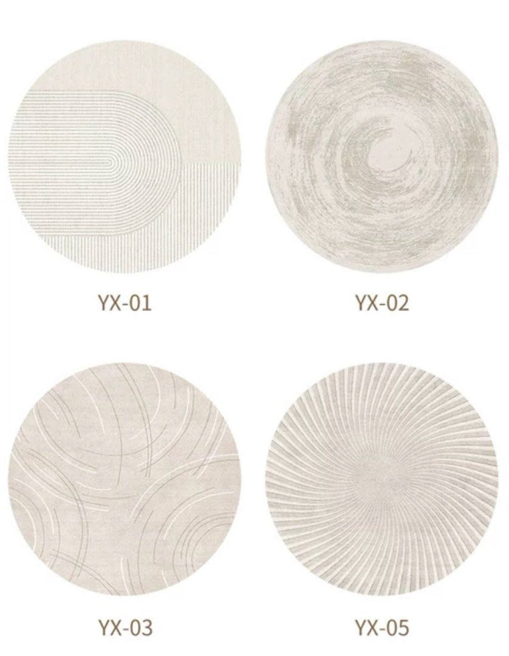 ISOLYTHA Modern Round Rug - Cassa Haus Singapore