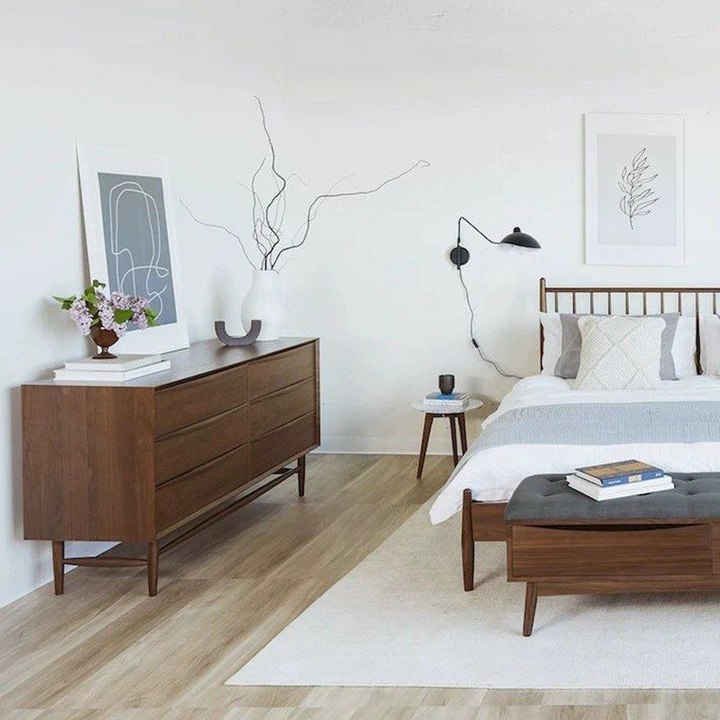 FRENZO Modern Walnut Chest Of Drawers - Radical Homes Singapore