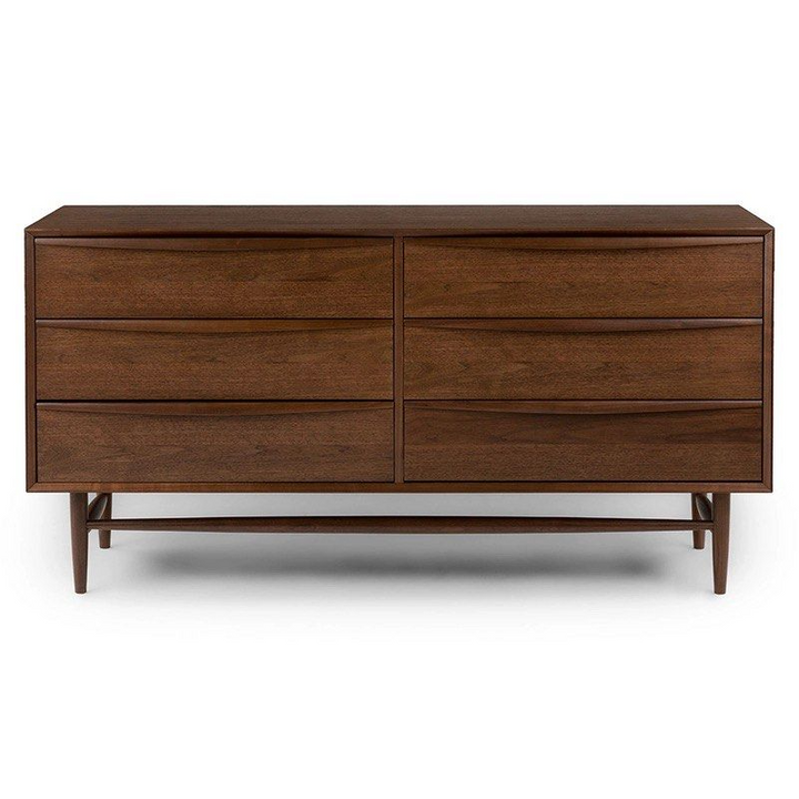 FRENZO Modern Walnut Chest Of Drawers - Radical Homes Singapore
