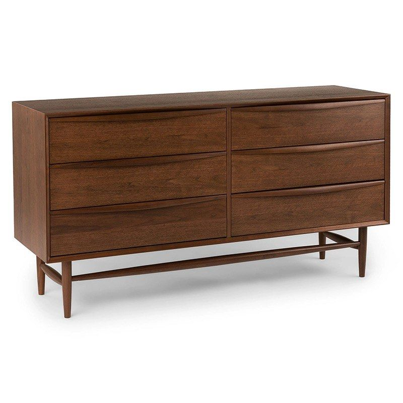 FRENZO Modern Walnut Chest Of Drawers - Radical Homes Singapore