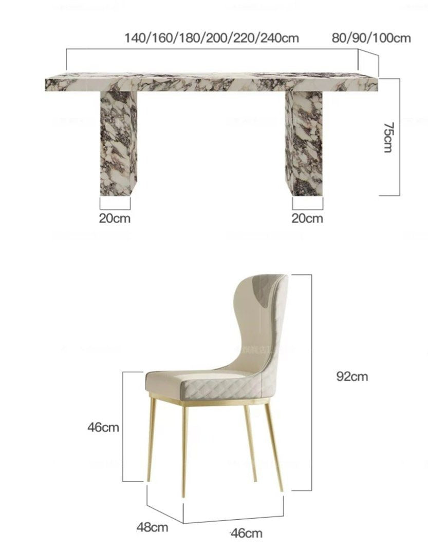 PARRA Modern Marble Dining Table - Radical Homes Singapore