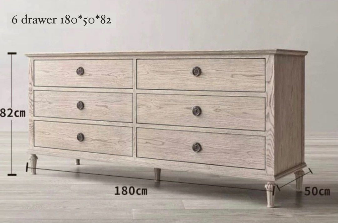 HERODES Rustic Solid Wood Chest Of Drawers - Radical Homes Singapore
