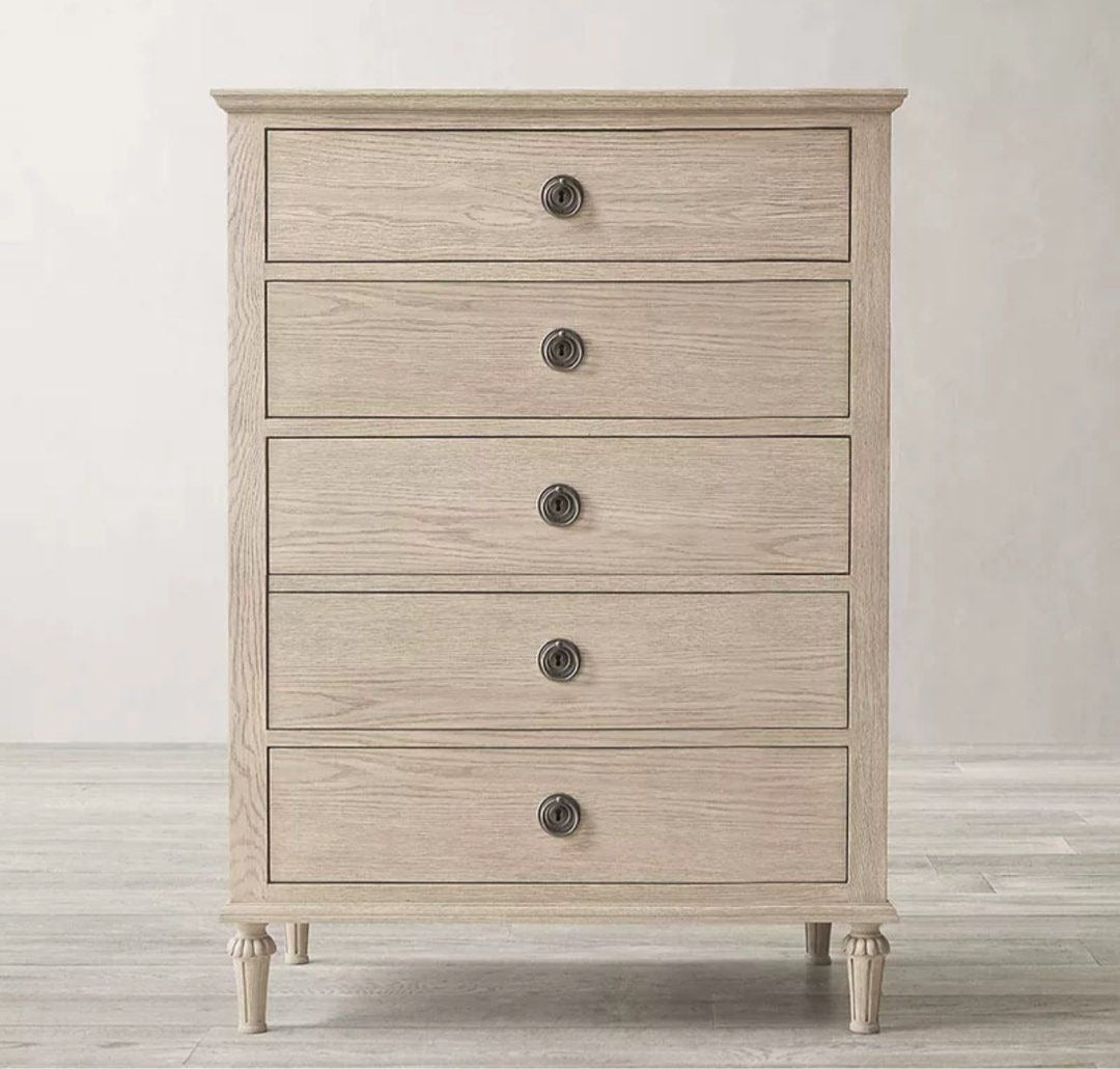 HERODES Rustic Solid Wood Chest Of Drawers - Radical Homes Singapore