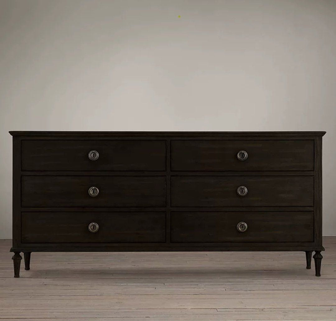 HERODES Rustic Solid Wood Chest Of Drawers - Radical Homes Singapore