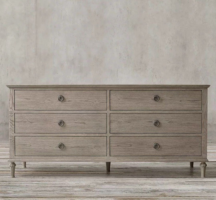 HERODES Rustic Solid Wood Chest Of Drawers - Radical Homes Singapore
