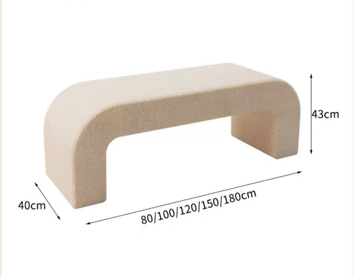 MAITLAND Sherpa Modern Bench - Radical Homes Singapore
