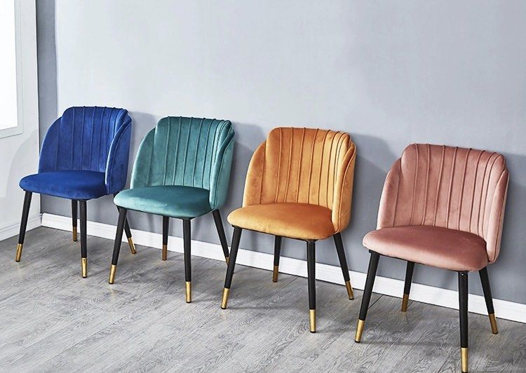 QUENZARI Modern Velvet Dining Chair - Cassa Haus Singapore