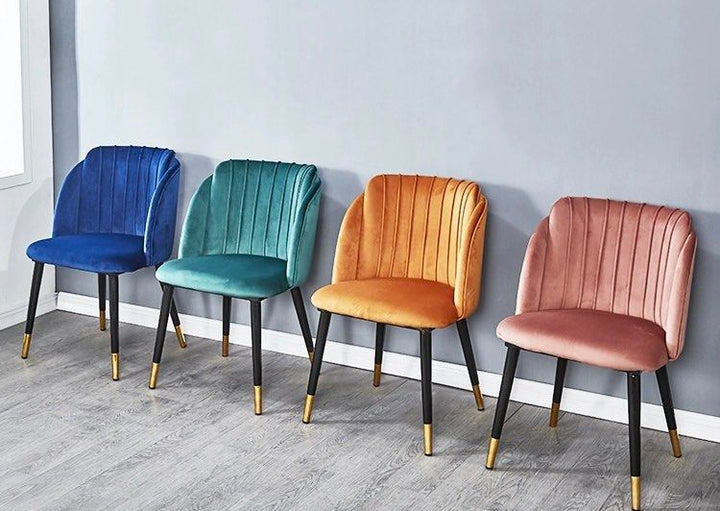 QUENZARI Modern Velvet Dining Chair - Cassa Haus Singapore