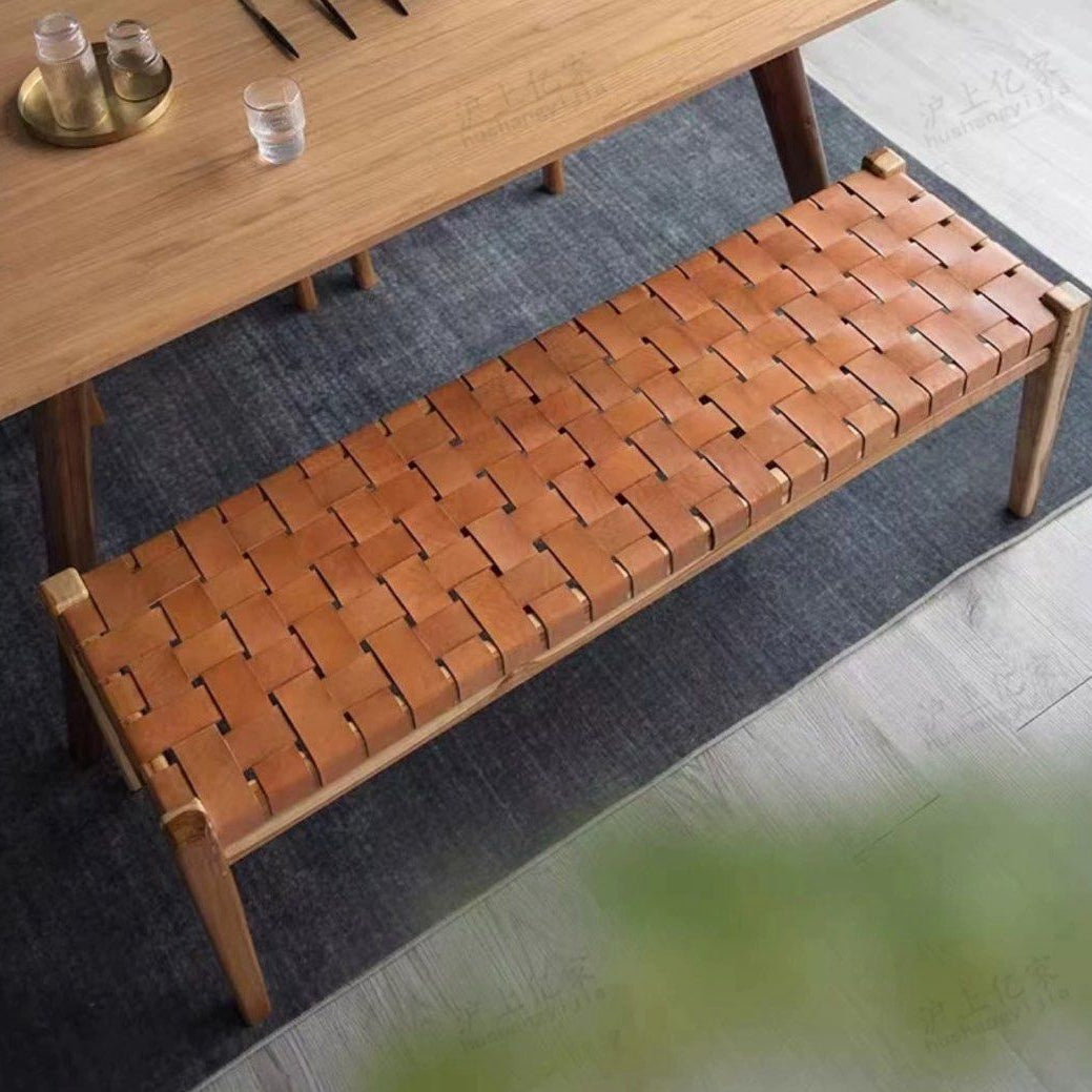 ZERVALEN Retro Leather Bench - Cassa Haus Singapore