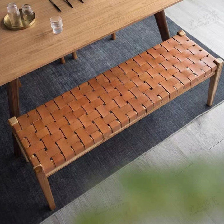 ZERVALEN Retro Leather Bench - Cassa Haus Singapore
