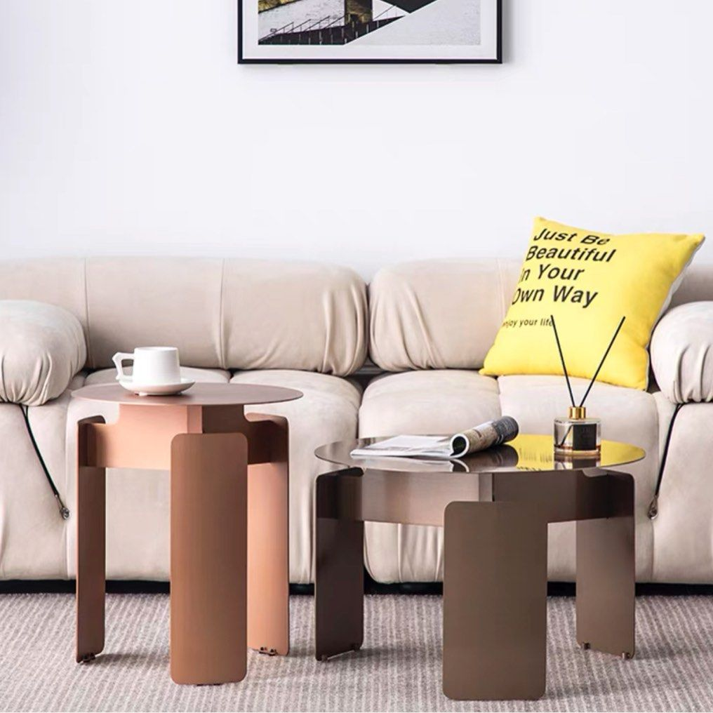 TEODOR Modern Round Coffee Table - Radical Homes Singapore