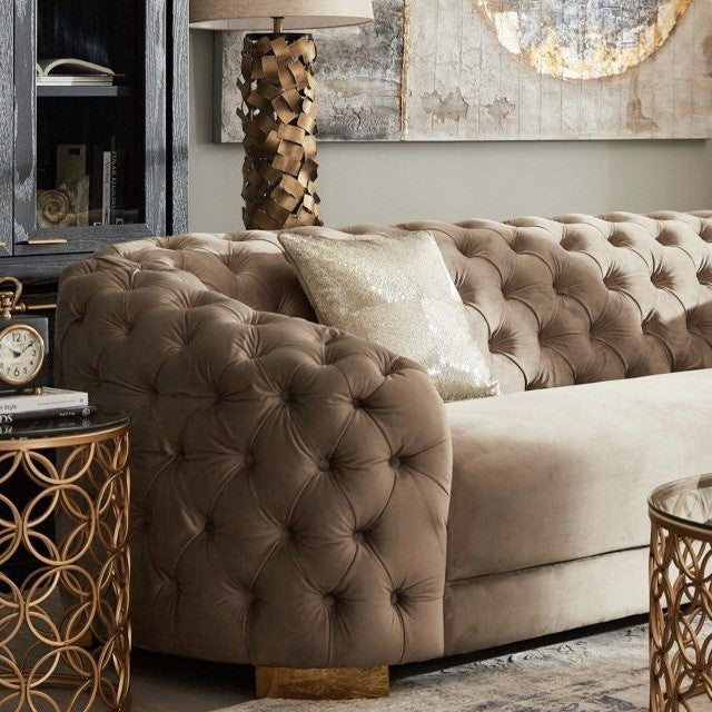 BRONTEA Modern Chesterfield Sofa - Cassa Haus Singapore