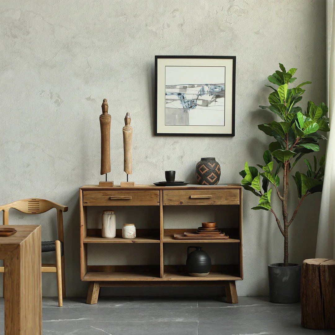 FEZENE Solid Wood Sideboard - Radical Homes Singapore