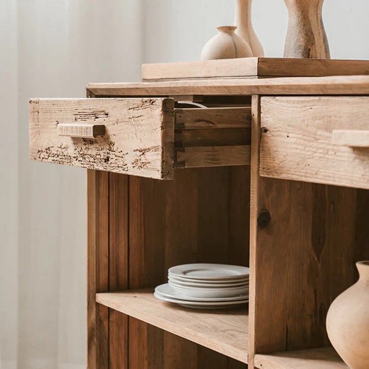 FEZENE Solid Wood Sideboard - Radical Homes Singapore
