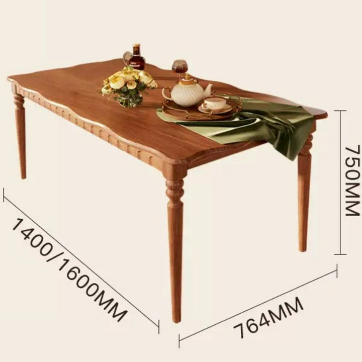 SAKIYO Japandi Solid Wood Dining Table - Radical Homes Singapore