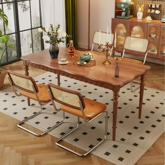 HIKARI Japandi Solid Wood Dining Table - Cassa Haus Singapore