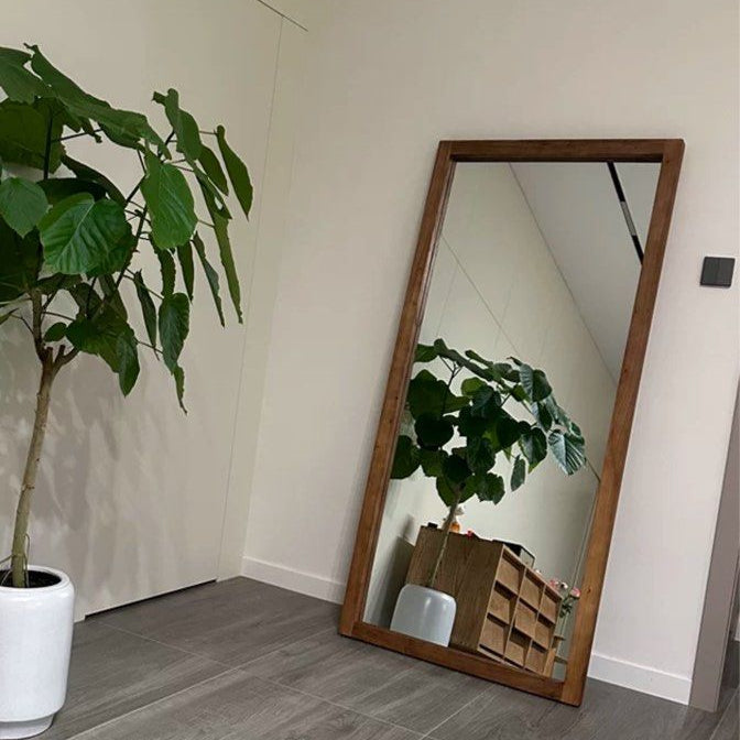 TRELIS Rustic Solid Wood Mirror - Radical Homes Singapore