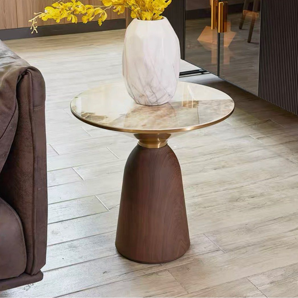 GENDRY Modern Marble Side Table - Radical Homes Singapore
