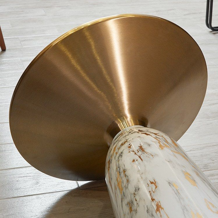 GENDRY Modern Marble Side Table - Radical Homes Singapore