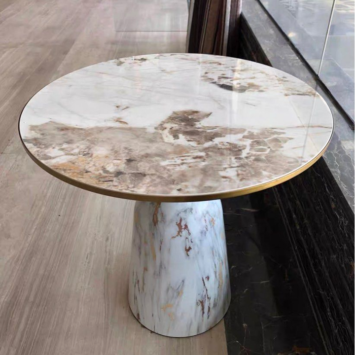 GENDRY Modern Marble Side Table - Radical Homes Singapore