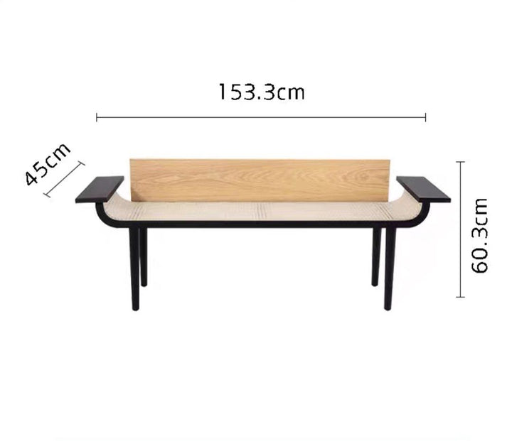 KANSO Japandi Rattan Bench - Cassa Haus Singapore