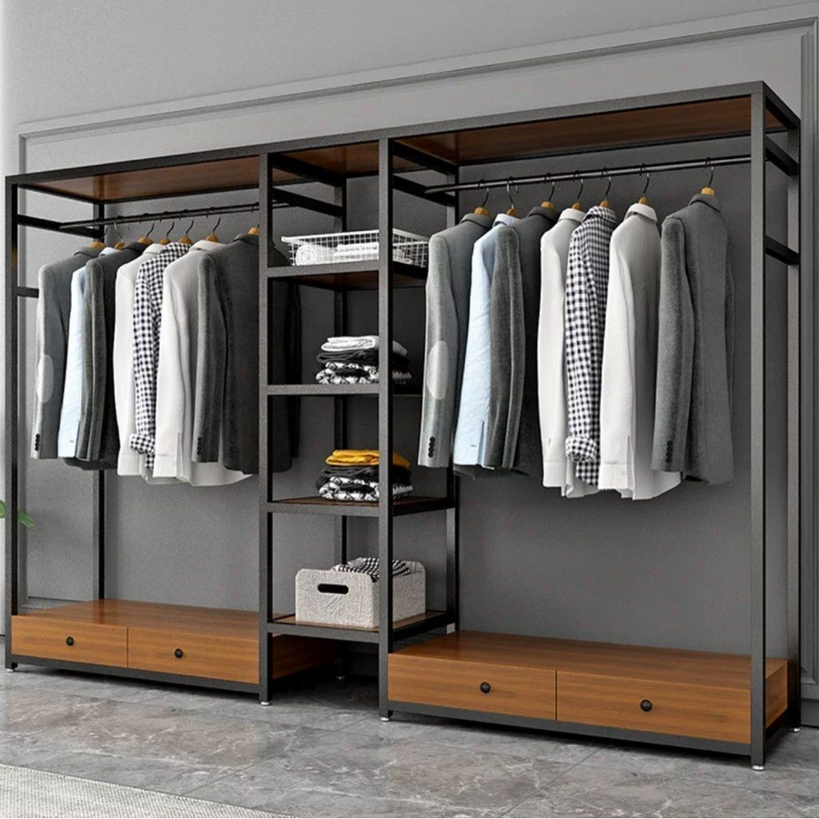 MAXIMUS Modern Open Concept Wardrobe - Radical Homes Singapore