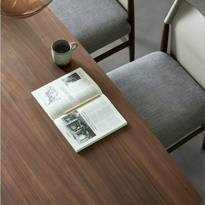 PALIC Rustic Walnut Dining Table - Radical Homes Singapore