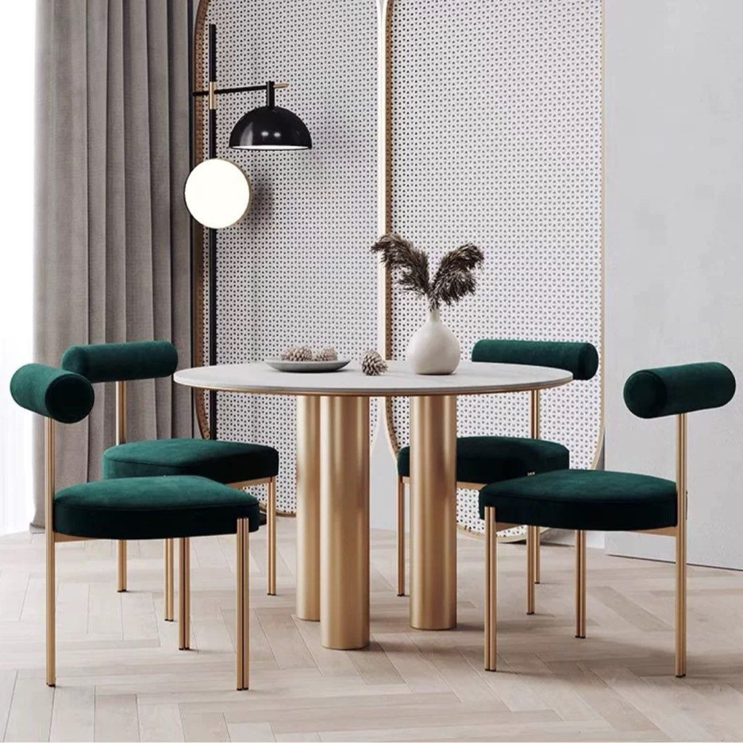 PATTERSON Modern Round Marble Dining Table - Radical Homes Singapore