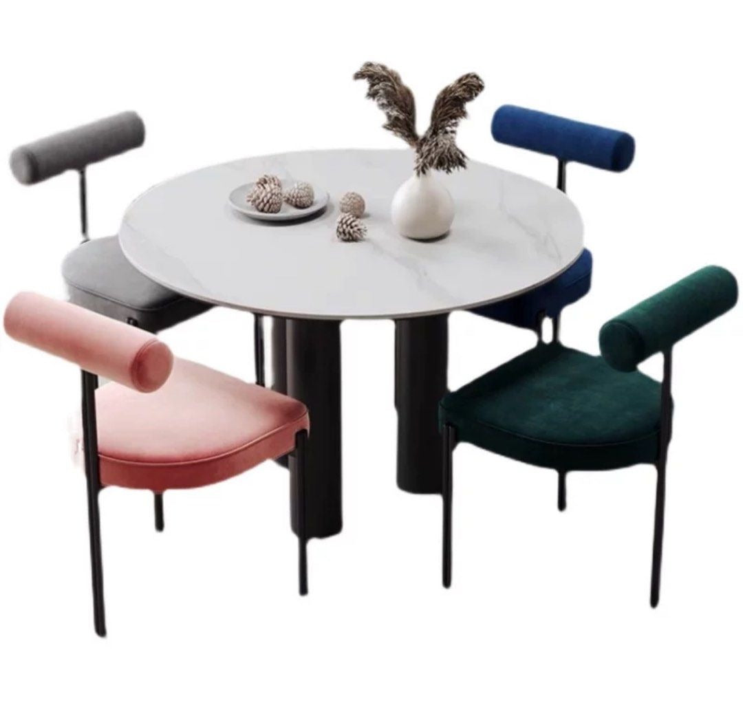 PATTERSON Modern Round Marble Dining Table - Radical Homes Singapore