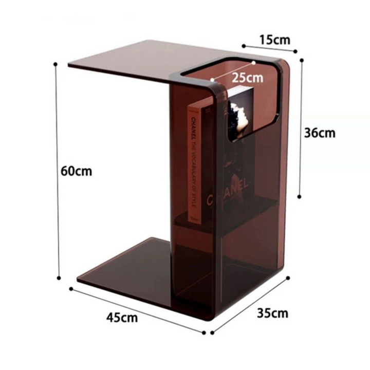 REGAN Modern Acrylic Side Table - Radical Homes Singapore