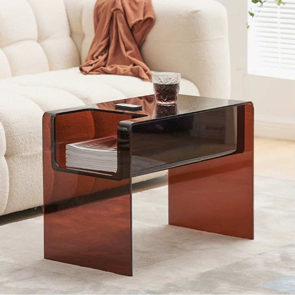 REGAN Modern Acrylic Side Table - Radical Homes Singapore