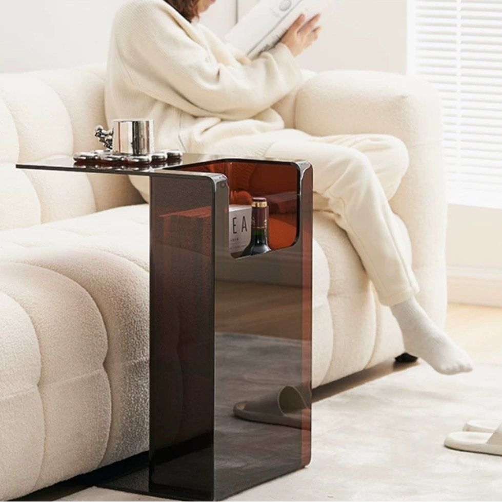 REGAN Modern Acrylic Side Table - Radical Homes Singapore