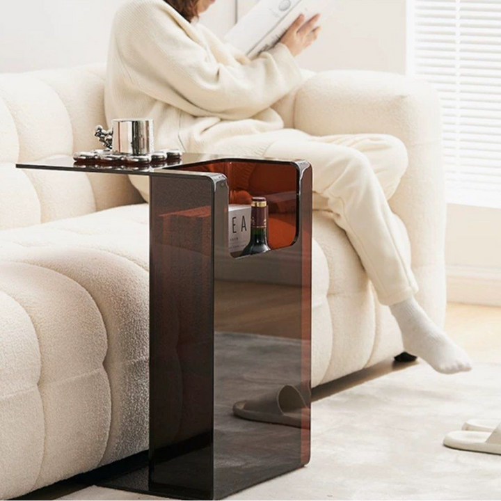REGAN Modern Acrylic Side Table - Radical Homes Singapore