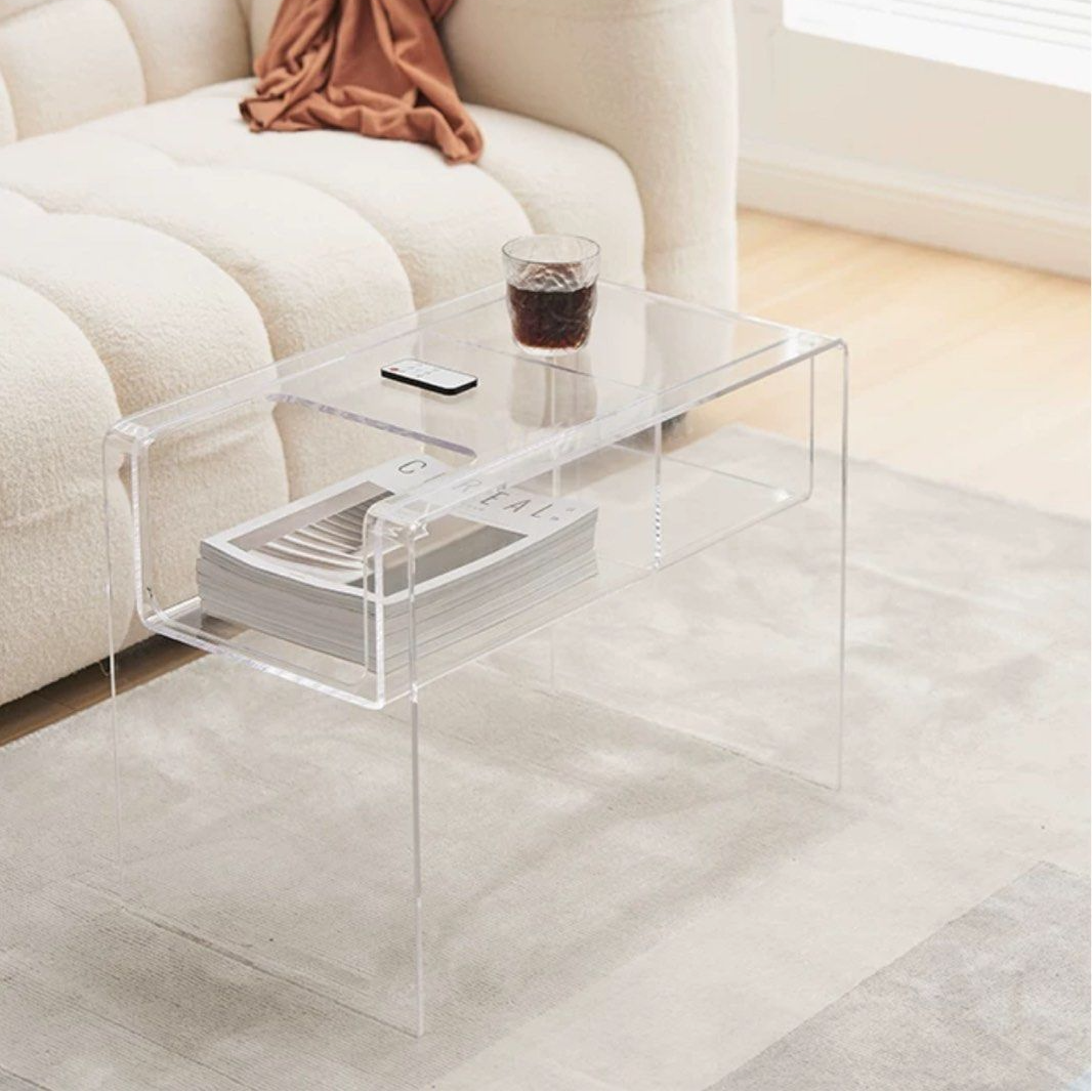 REGAN Modern Acrylic Side Table - Radical Homes Singapore