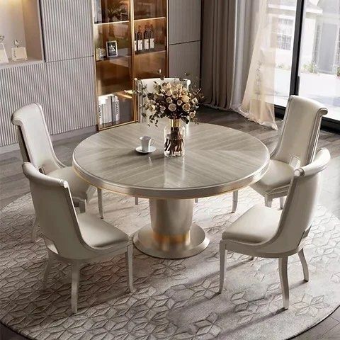CINTRON Modern Round Dining Table - Radical Homes Singapore
