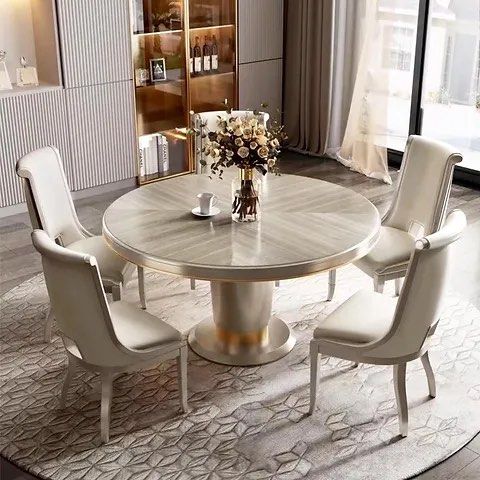 CINTRON Modern Round Dining Table - Radical Homes Singapore