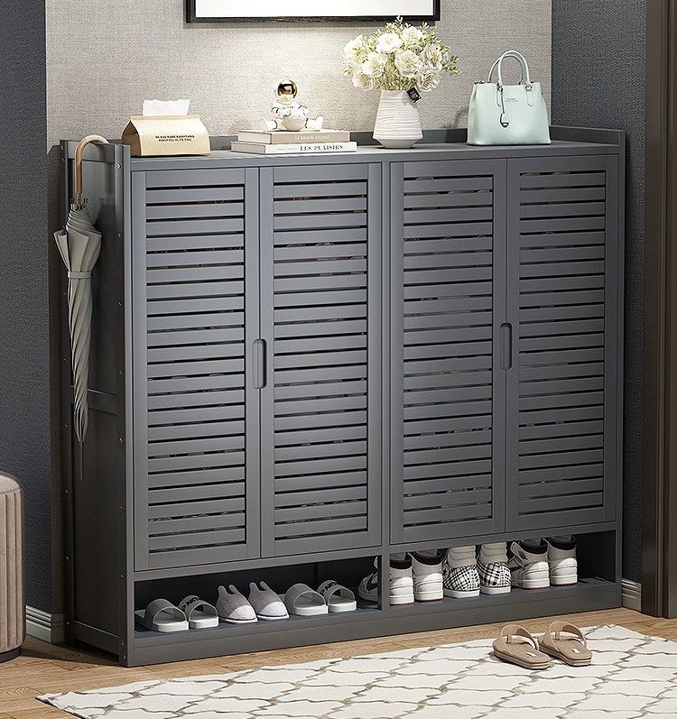 VELDRYN Rustic Shoe Cabinet - Cassa Haus Singapore