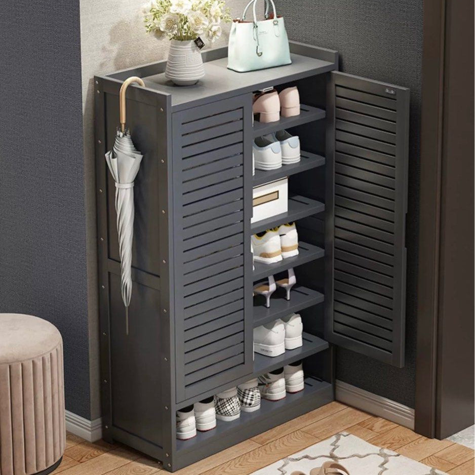 VELDRYN Rustic Shoe Cabinet - Cassa Haus Singapore