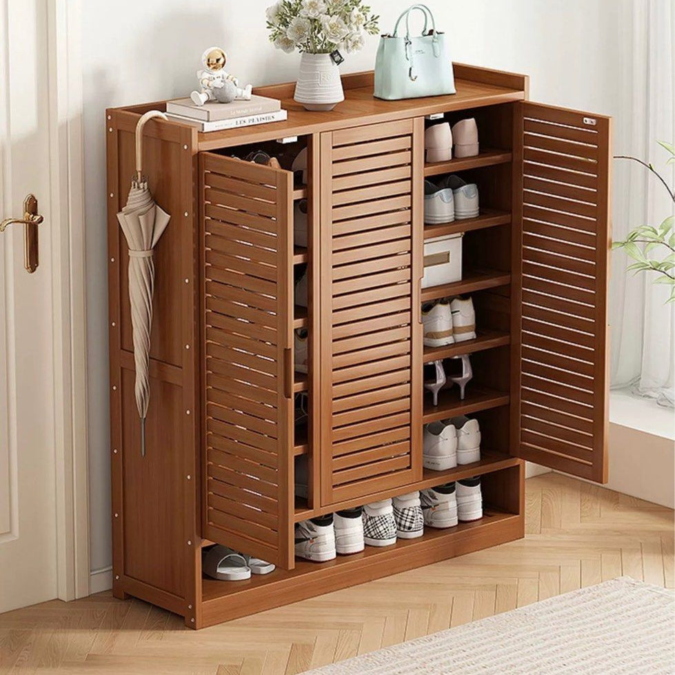VELDRYN Rustic Shoe Cabinet - Cassa Haus Singapore