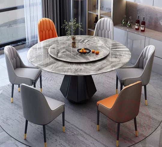 ZELVANO Modern Sintered Stone Dining Table - Cassa Haus Singapore