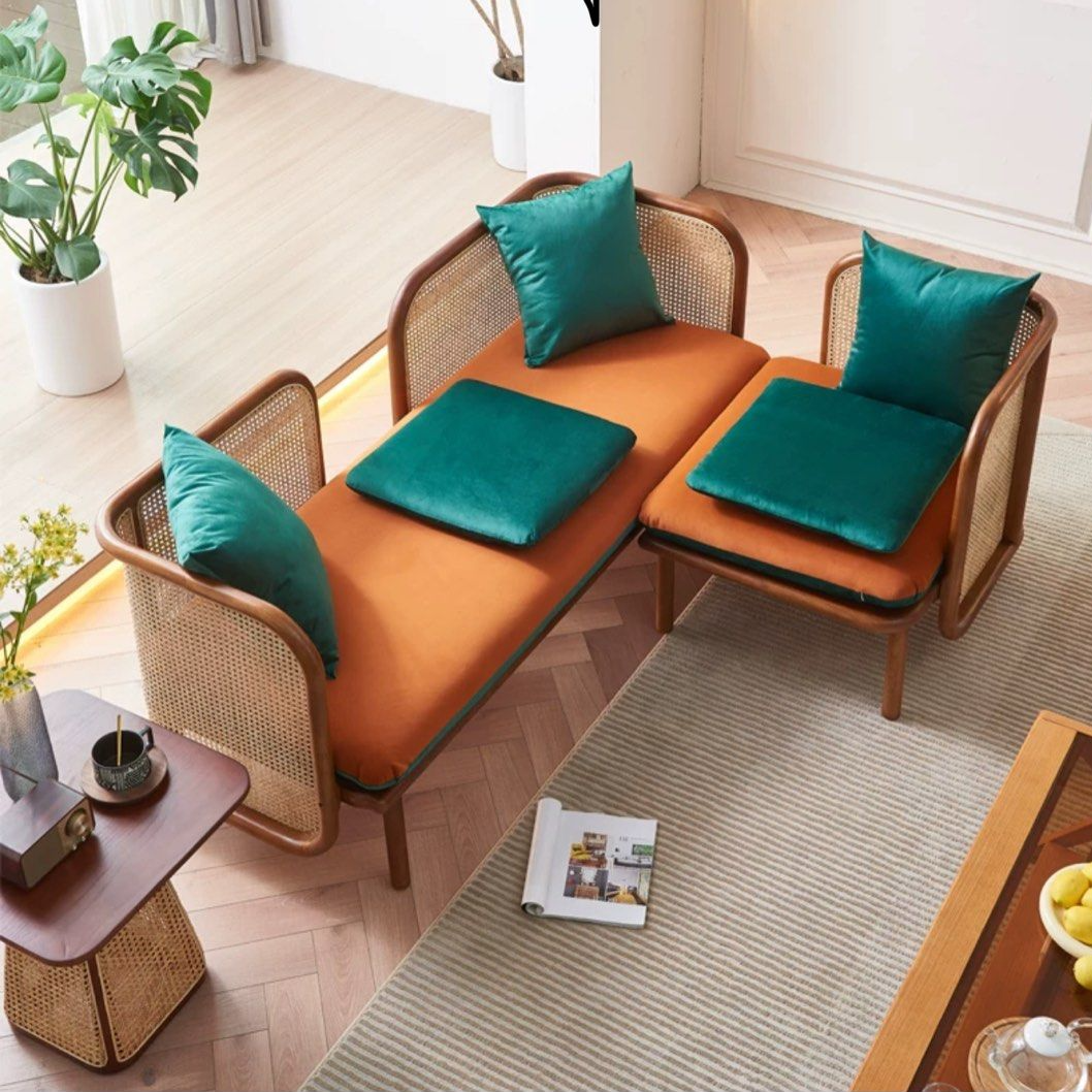 NOZUMI Japandi Rattan Sofa - Radical Homes Singapore