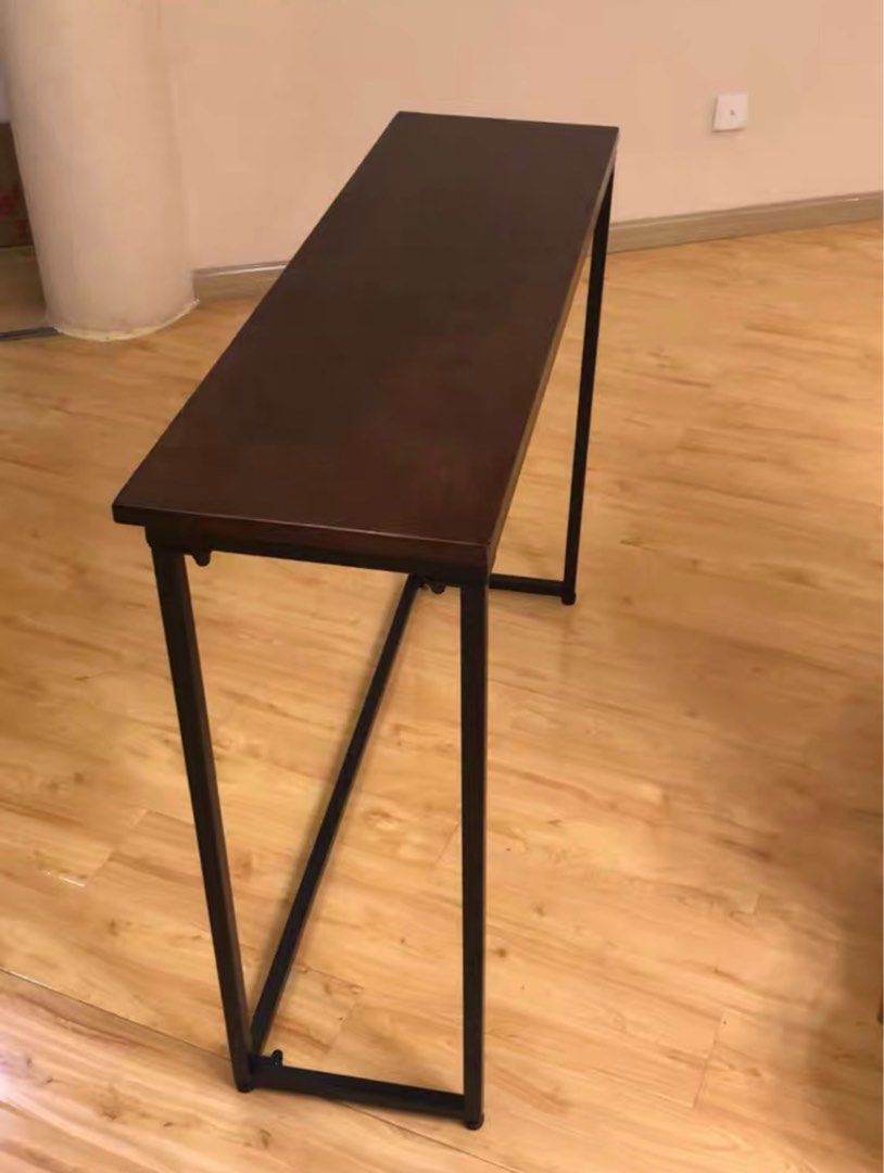LYRA Ultra Slim Solid Wood Console Table - Radical Homes Singapore