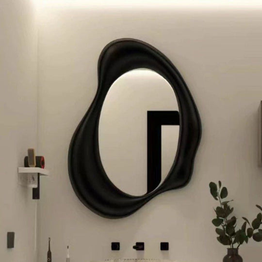 OBSIDIAN Modern Irregular LED Wall Mirror - Cassa Haus Singapore