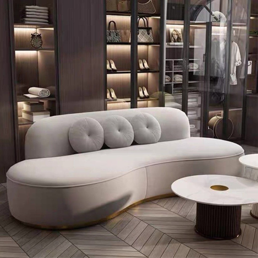 LAMORA Modern Velvet Sofa - Radical Homes Singapore