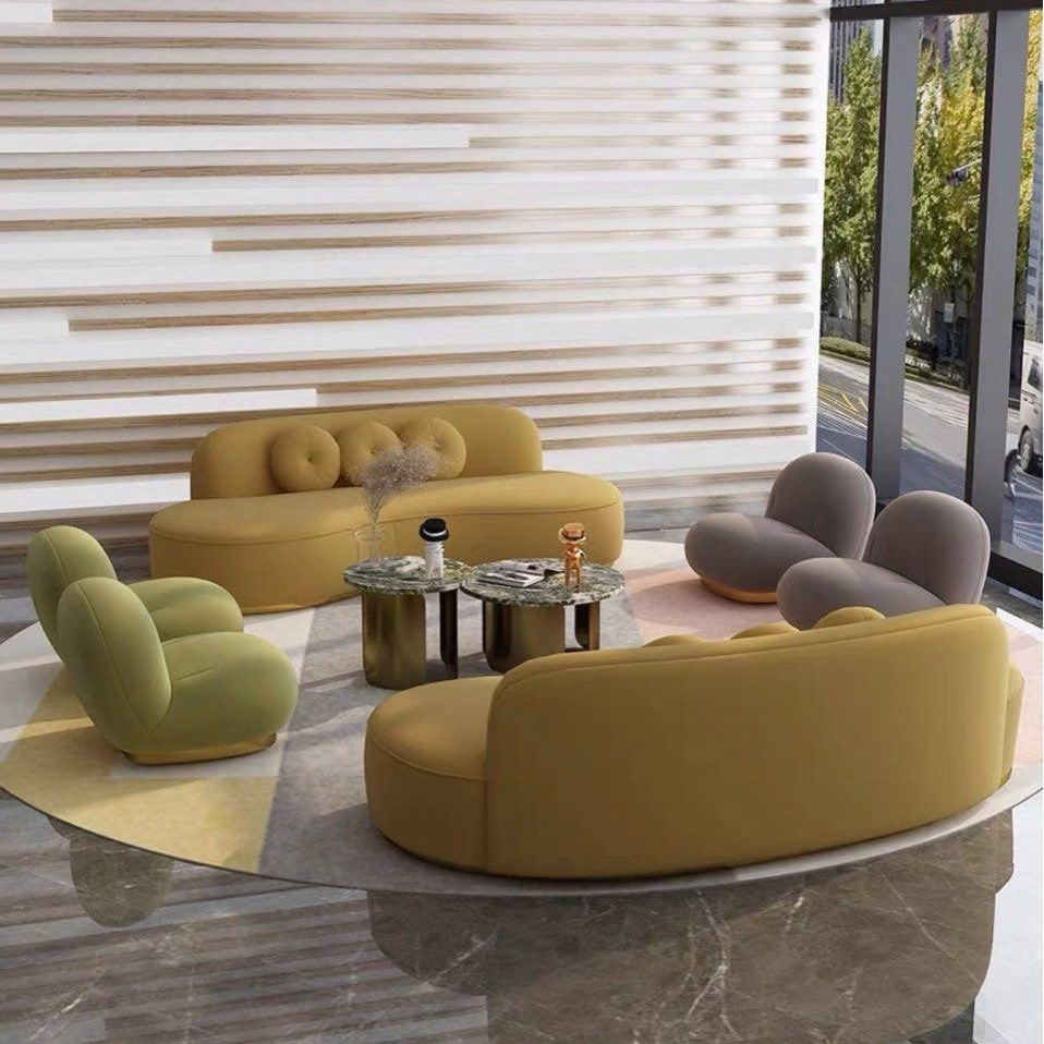 LAMORA Modern Velvet Sofa - Radical Homes Singapore