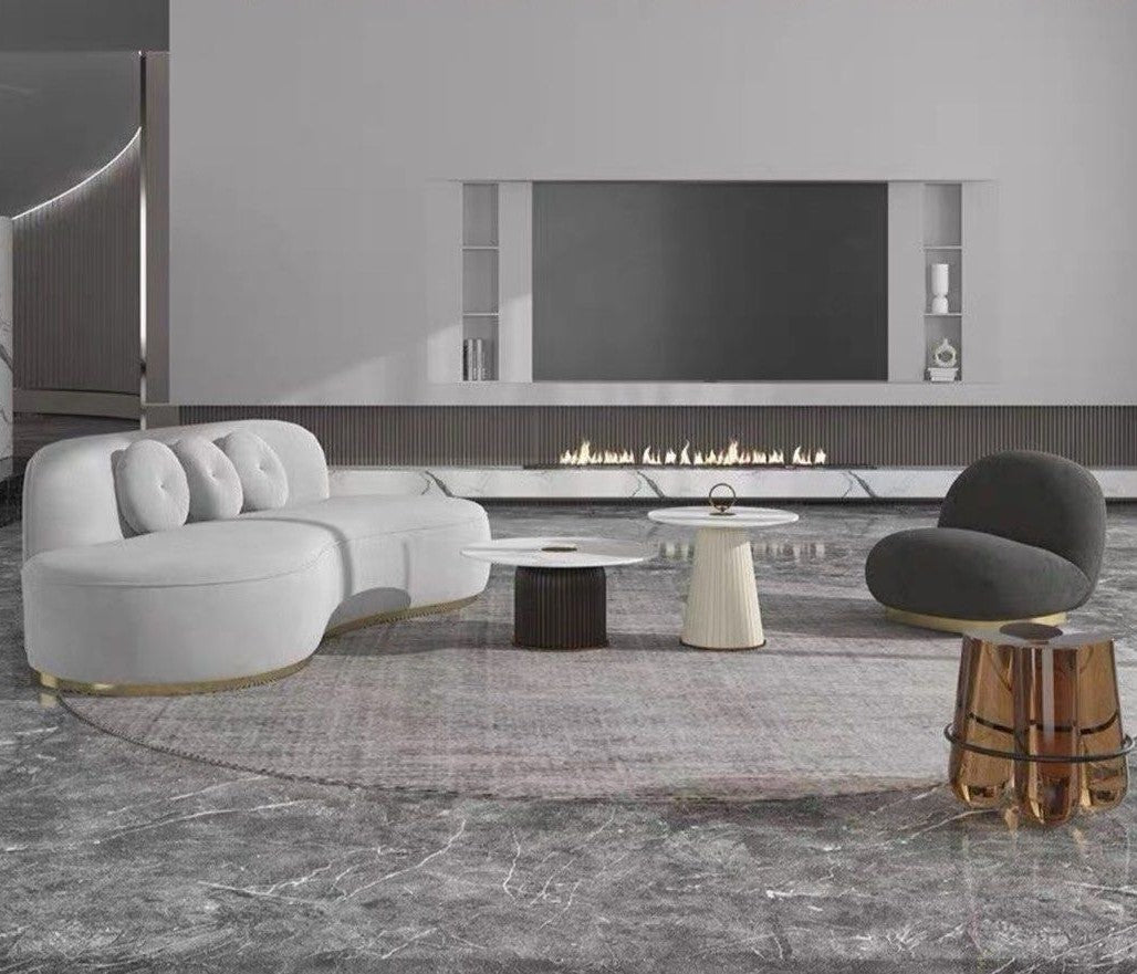 LAMORA Modern Velvet Sofa - Radical Homes Singapore