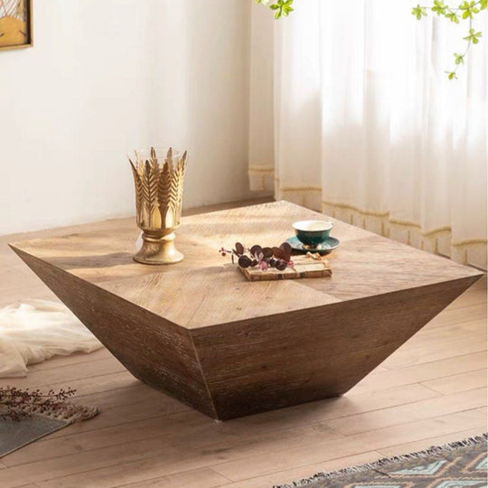 ELDREN Rustic Solid Wood Coffee Table - Cassa Haus Singapore